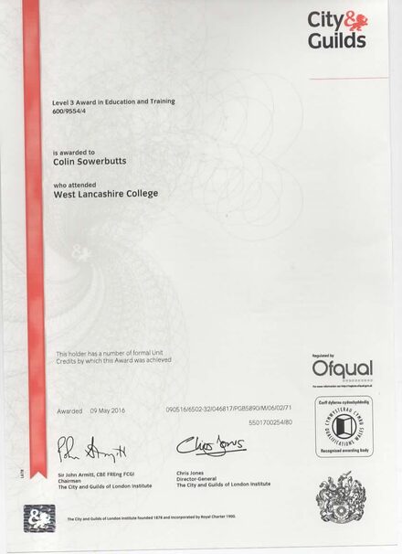 Certificate of competency