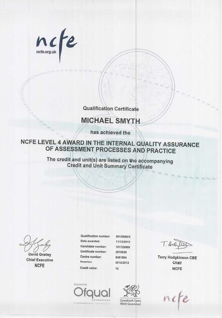 Internal Quality Assurance